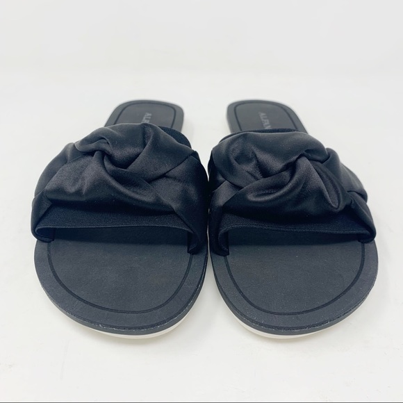 Alfani Noahh Women’s Bow Flat Slides Black Size7. - Picture 2 of 6